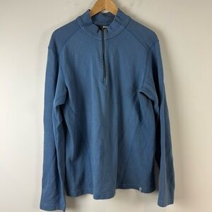 MEC Men's Blue 1/4 Zip Sweater Size Medium